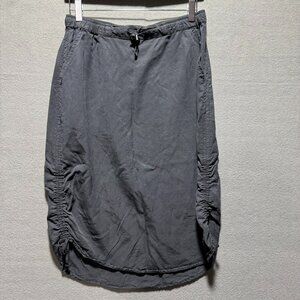 Tribal Womens Black Skirt Size Small Elastic Waist Drawstring Cinch sides